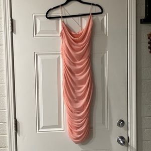 Oh Polly Pink Salmon Dress